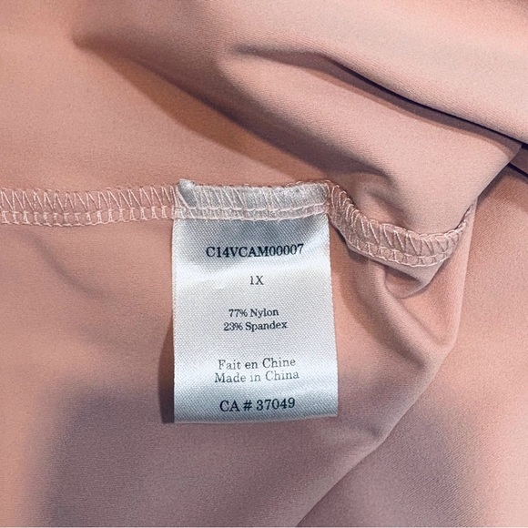 Claire France, Ultra-Soft Plus Size Camisole, 1X, Pink - Picture 5 of 7